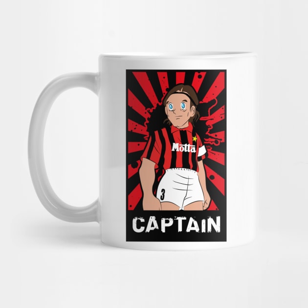 Soccer Captain Maldini Vintage Football by TEEWEB